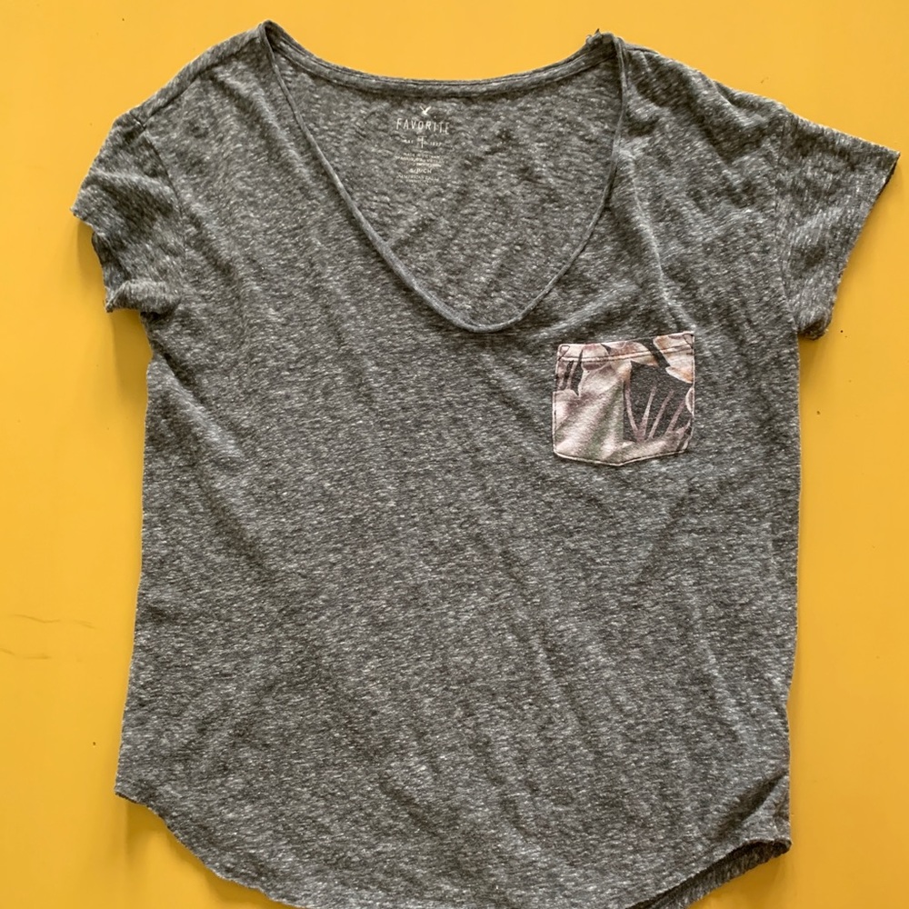 grey v neck